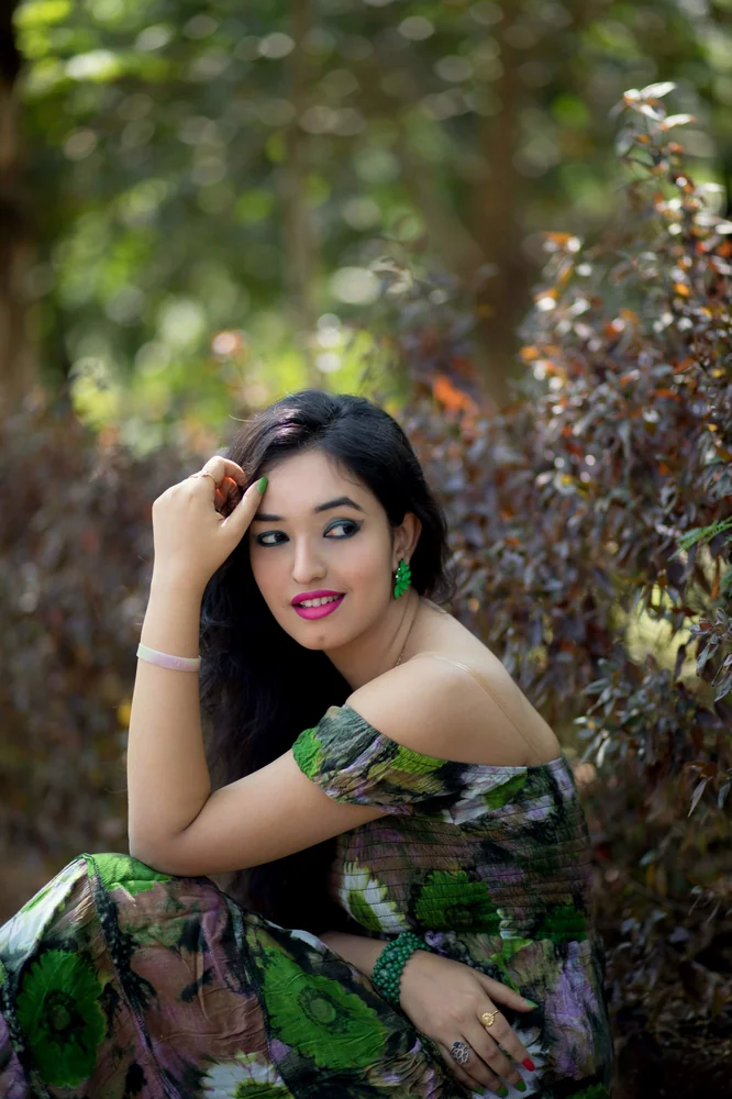 Real customer styling featuring graceful ethnic jewellery