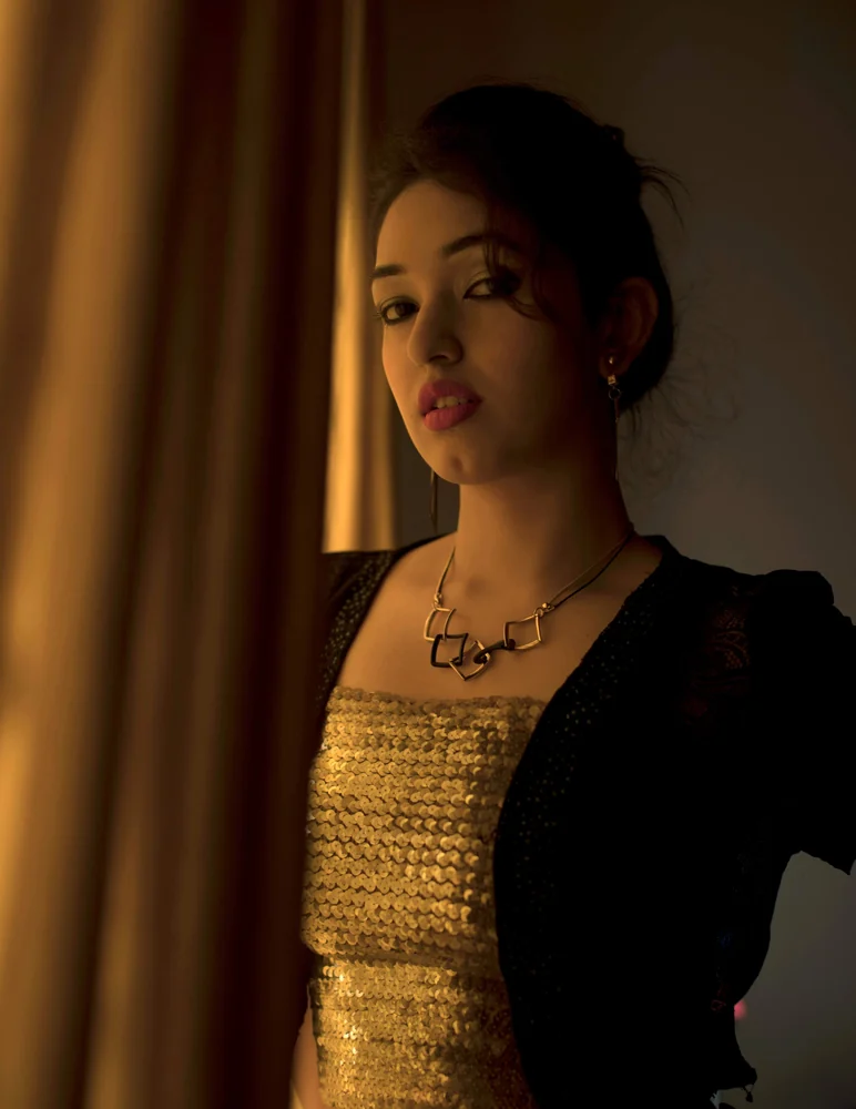 Real customer styling featuring delicate charm necklace