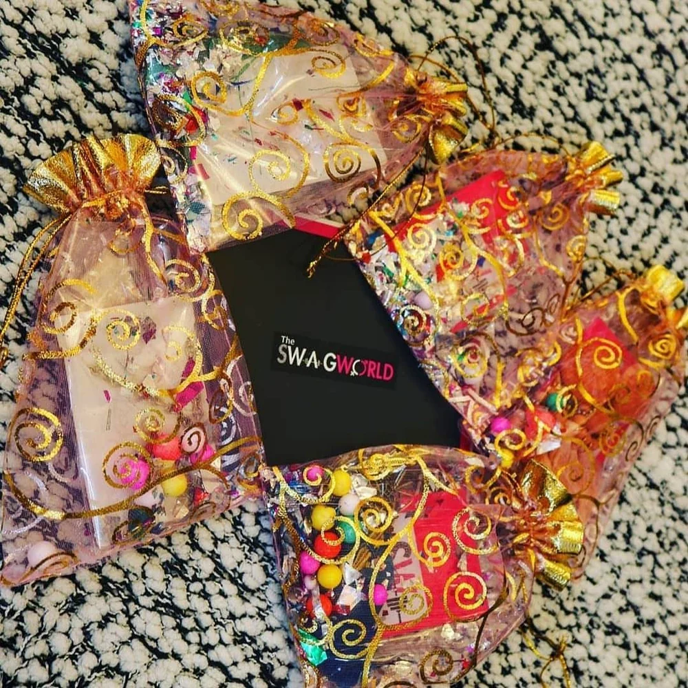 Real customer styling featuring colourful floral jhumkas