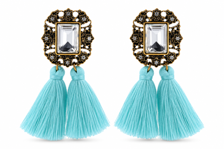 Nicole Aqua Blue Earrings