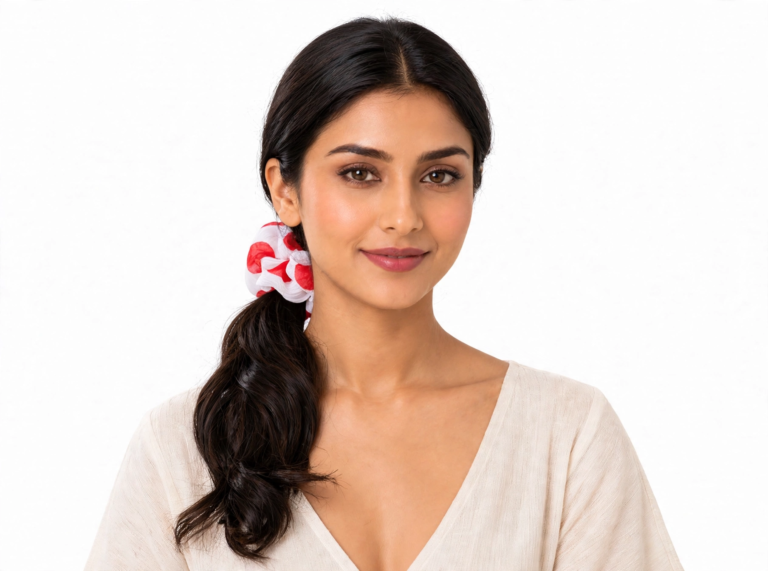 Polka Dot Scrunchie - View 2