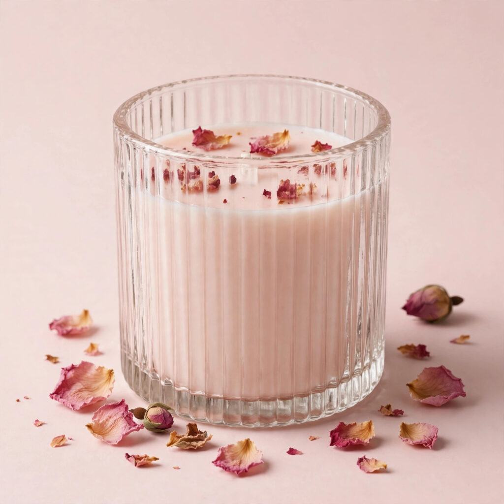 IRIS Damask Rose Scented Jar Candle