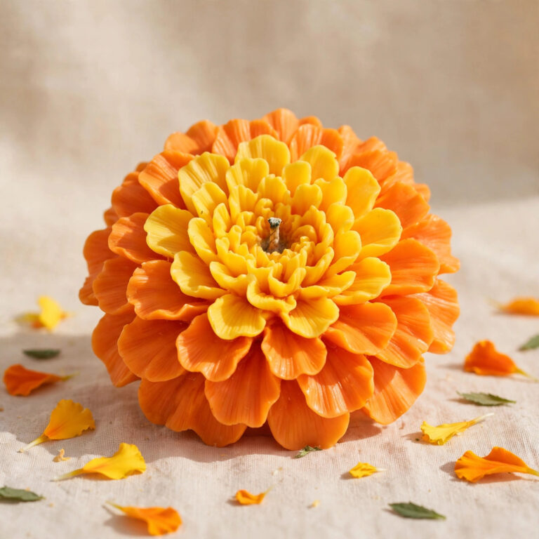 Designer Marigold Candle