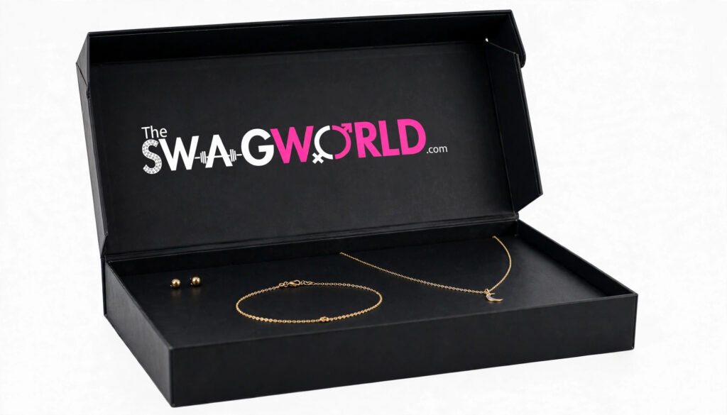 Mini Swag Box - Open Box Jewellery Showcase