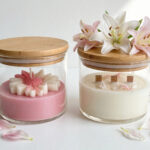Nestasia Pink & White Lily Scented Candle (Set of 2)