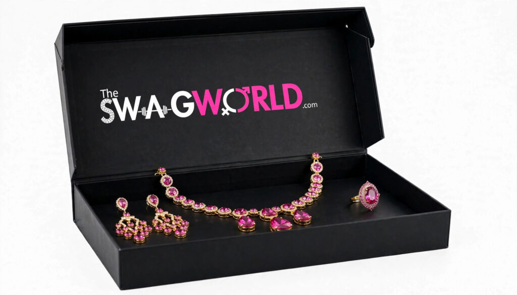 Princess Swag Box - Open Box Jewellery Showcase