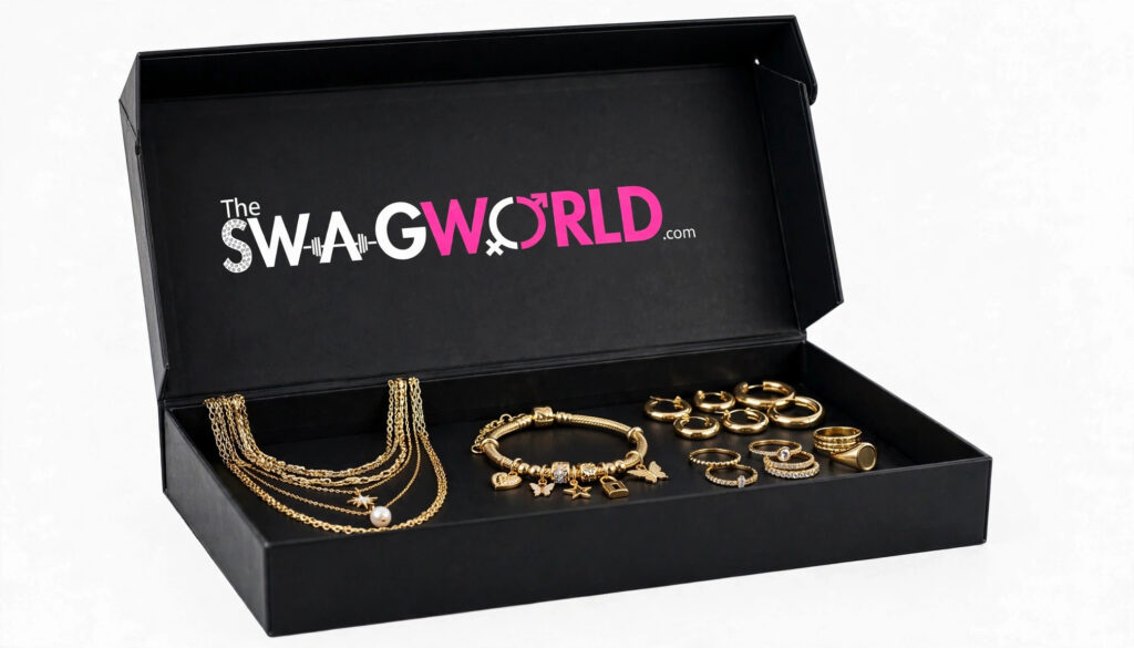 Style My Swag Box - Open Box Jewellery Showcase