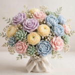 Soya Wax Candle Flower Bouquet