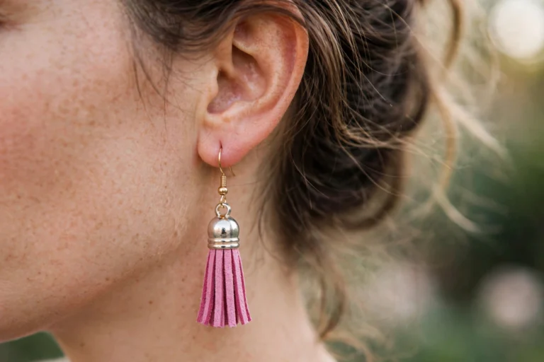 Faber Pink Earrings - View 2