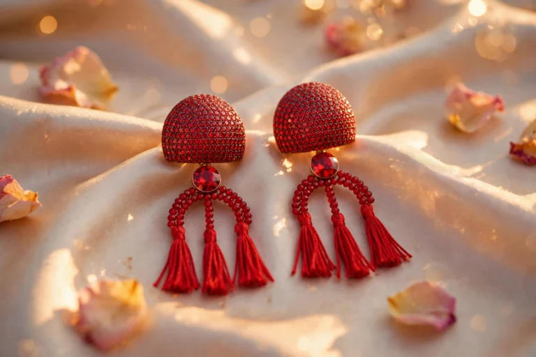 Kayla Red Earrings