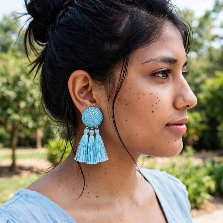 Kayla S Blue Earrings - View 2