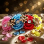 Multicolor Floral Comb