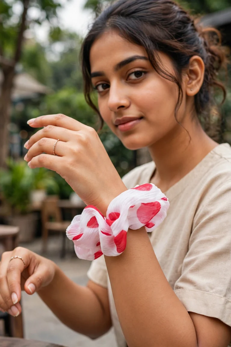 Polka Dot Scrunchie - View 2