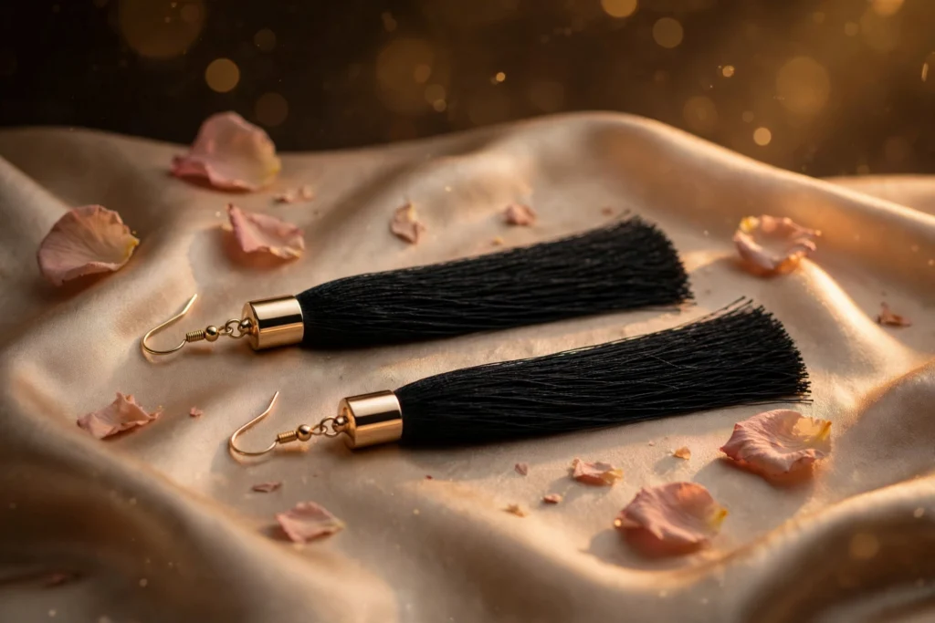 Samaira Black Earrings
