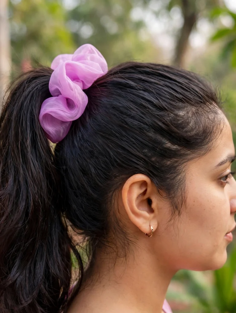 Scrunchies – Orchid – Set of 4 - View 2