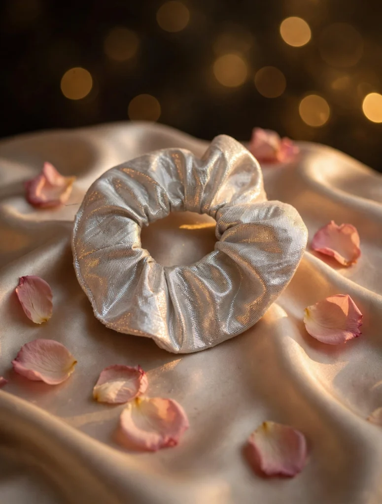 Silver Scrunchie
