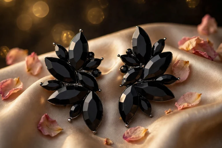Sophia Black Earrings