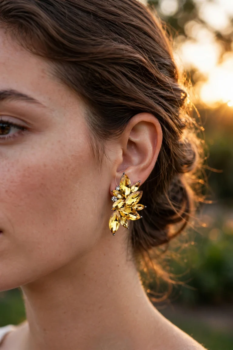 Sophia Gold Earrings - View 2