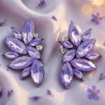 Sophia L Purple Earrings