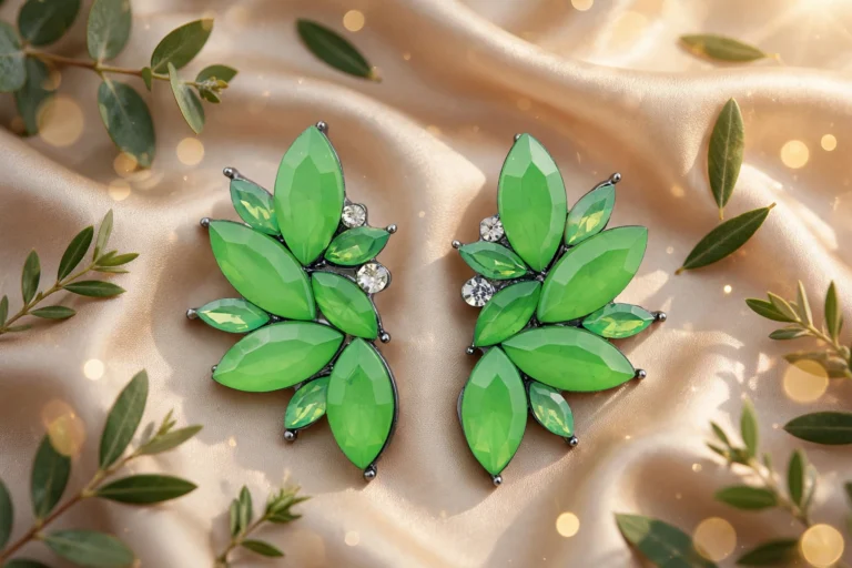 Sophia Parrot Green Earrings