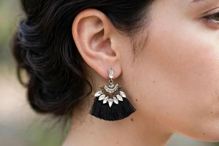 XOXO Black Earrings - View 2