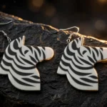 Zebra Earrings