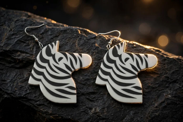 Zebra Earrings